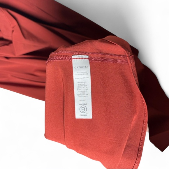 Athleta Winona Midi Support Dress Rust Red Cutout Back Pockets Size M - Picture 6 of 8